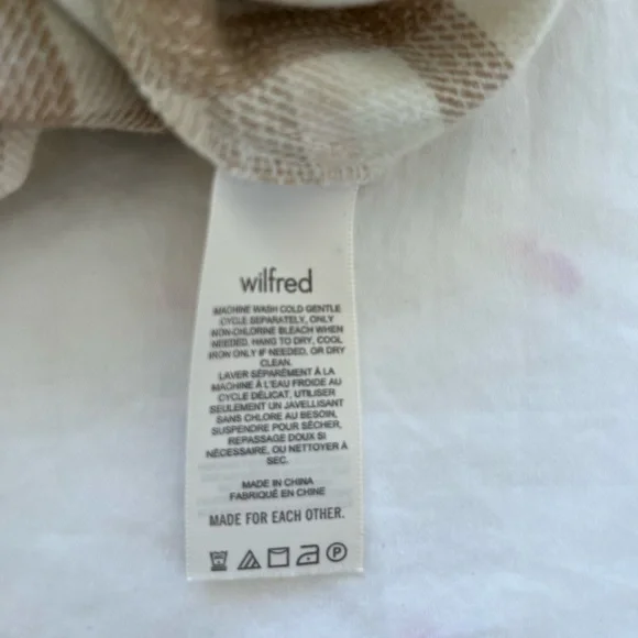 Aritzia Wilfred Classic Mini Skirt in Brown Plaid (Francesca) Size 8 - Picture 5 of 6